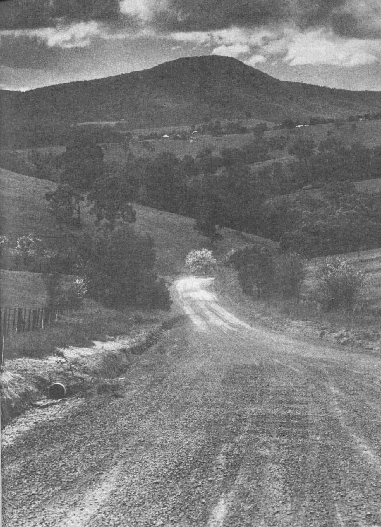 Mount Sugarloaf dominate the Arthurs Creek Road