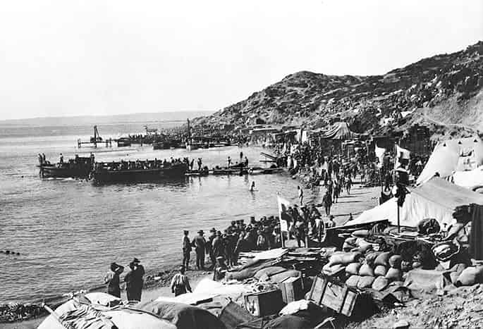 Anzac Beach, Gallipoli, 1915