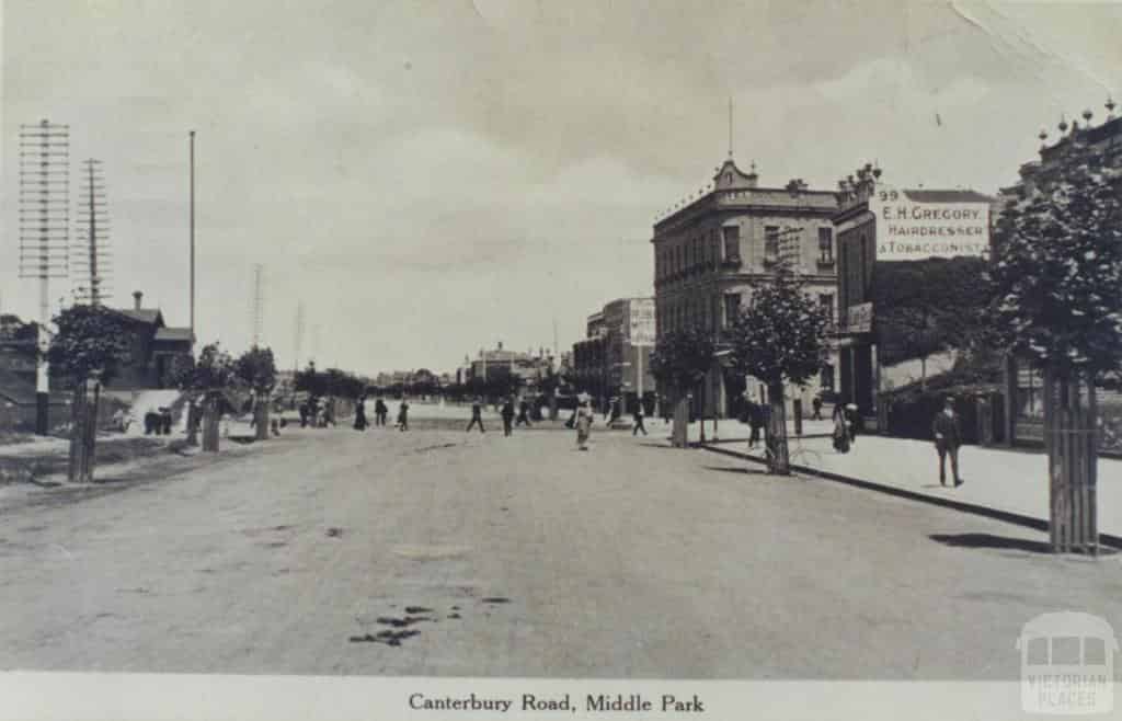 Canterberry Rd Middle Park in 1911