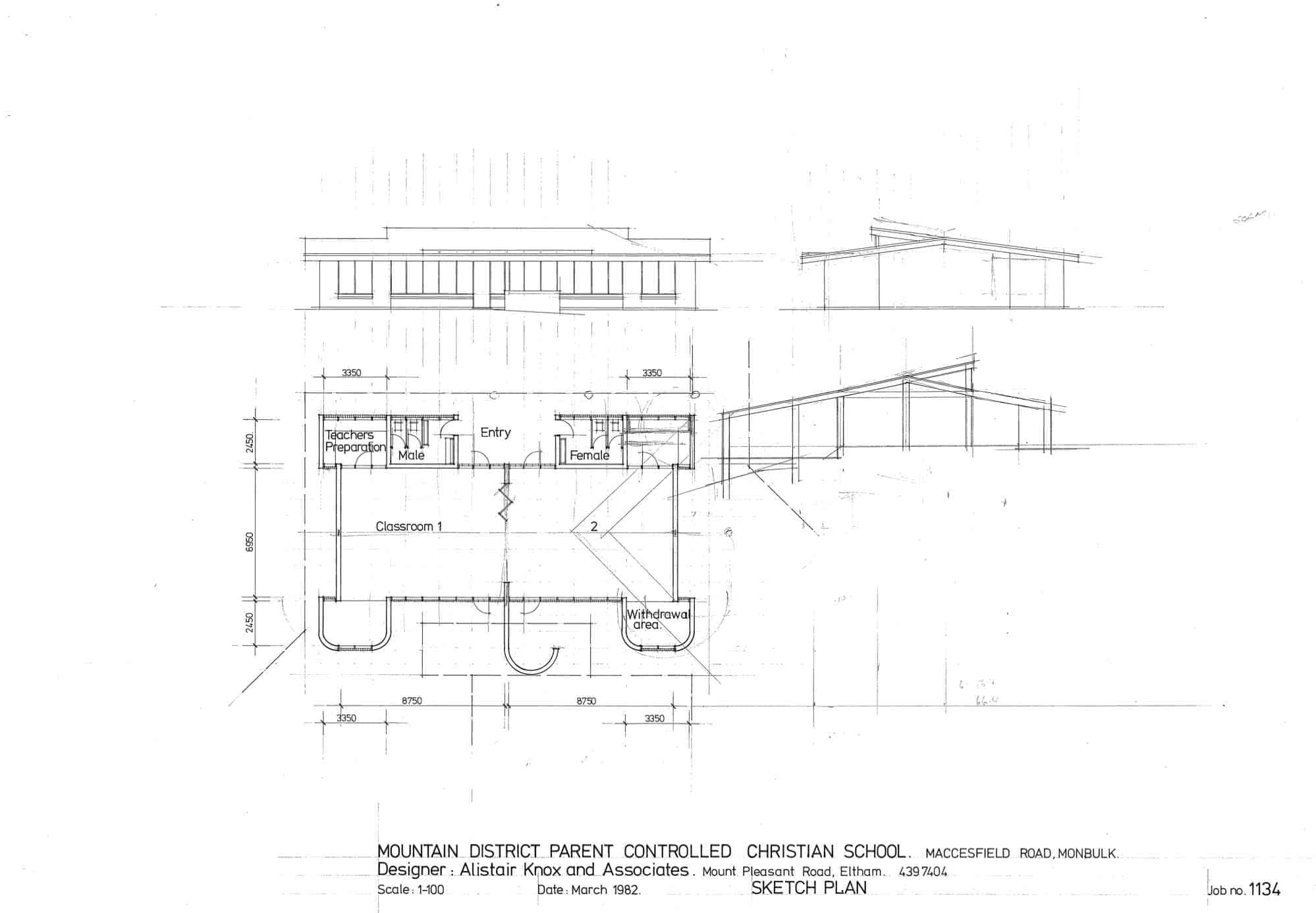 Mountain District Parent Controlled Christian School, 9: sketch plan