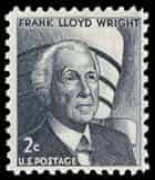 1966 U.S. postage stamp honoring Frank Lloyd Wright)