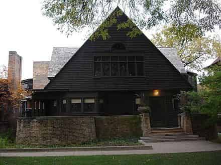 Wright's home in Oak Park, Illinois (1889)