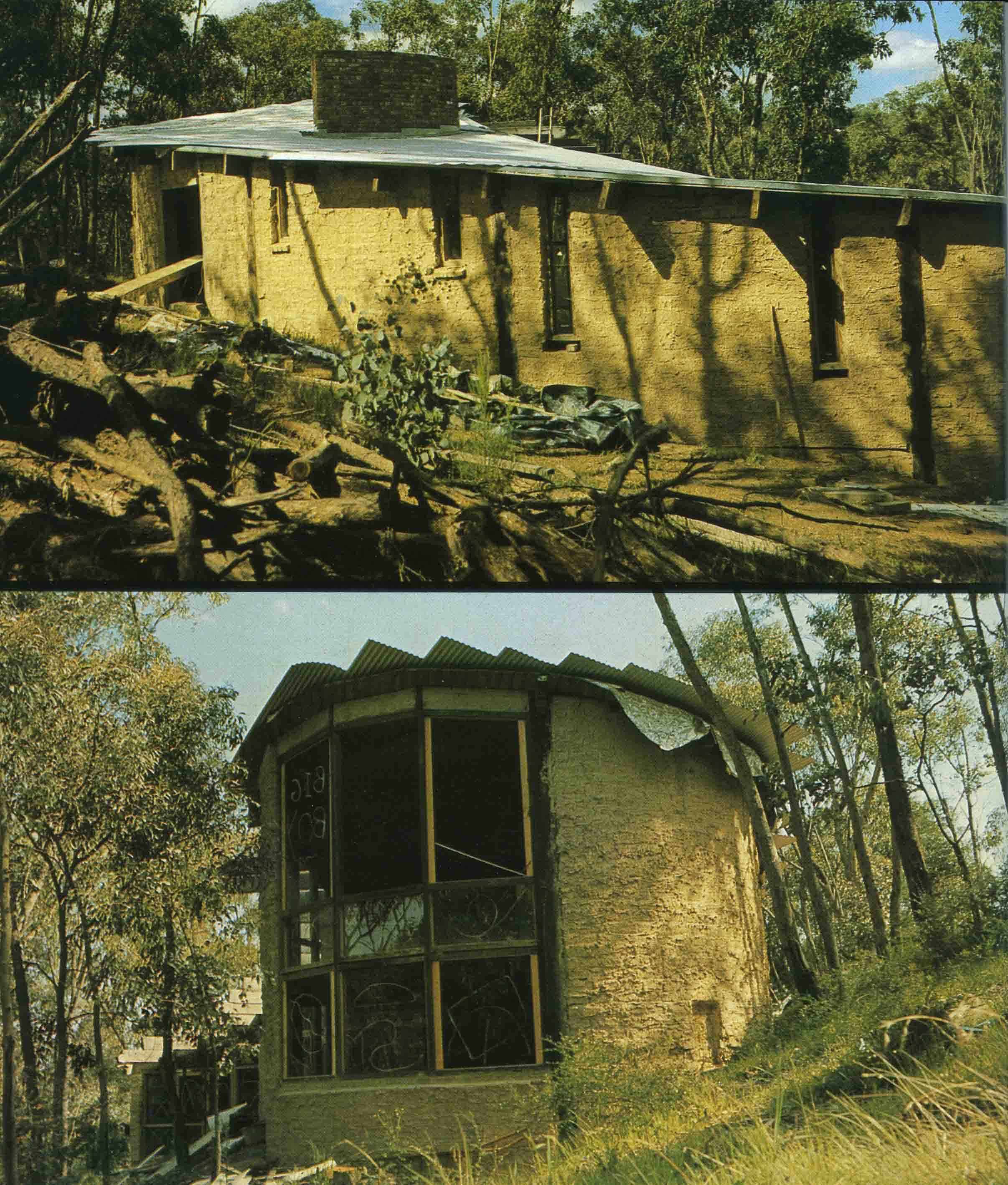 The Batty house during construction
