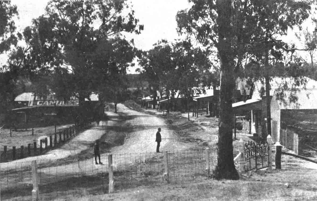 The main street of Eltham in about 1930