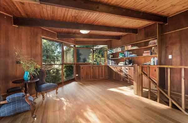 Redfern House, 14 Winding Way, Warrandyte. VIC 3113. Designed by Alistair Knox job number 463, plan dated October 1967