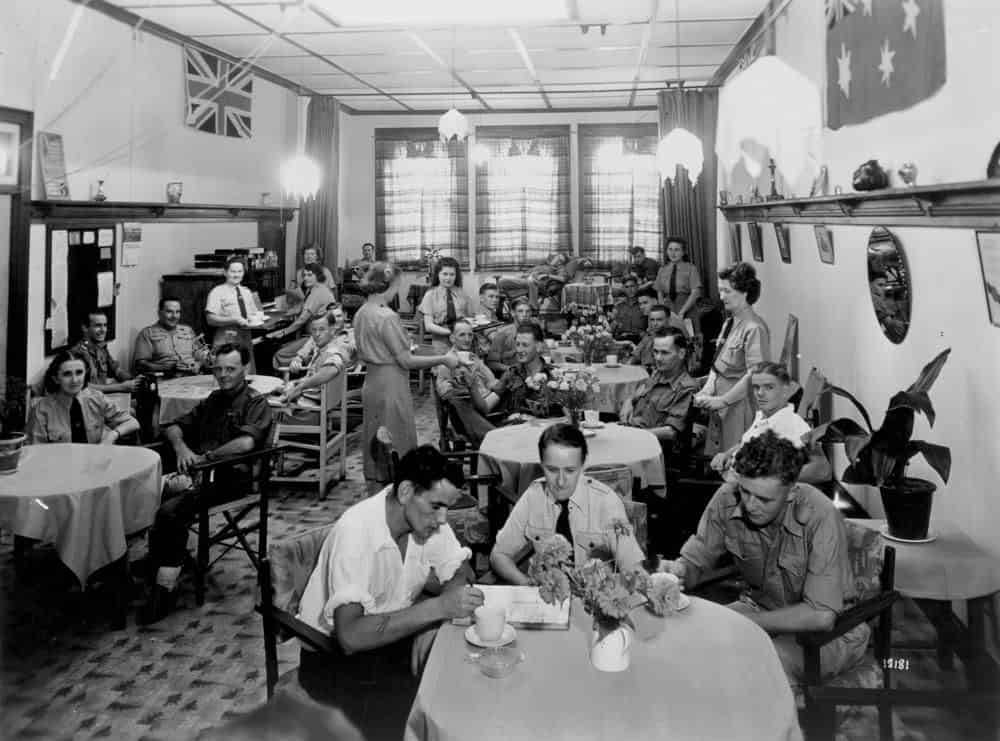 A Brisbane Teahouse during the war