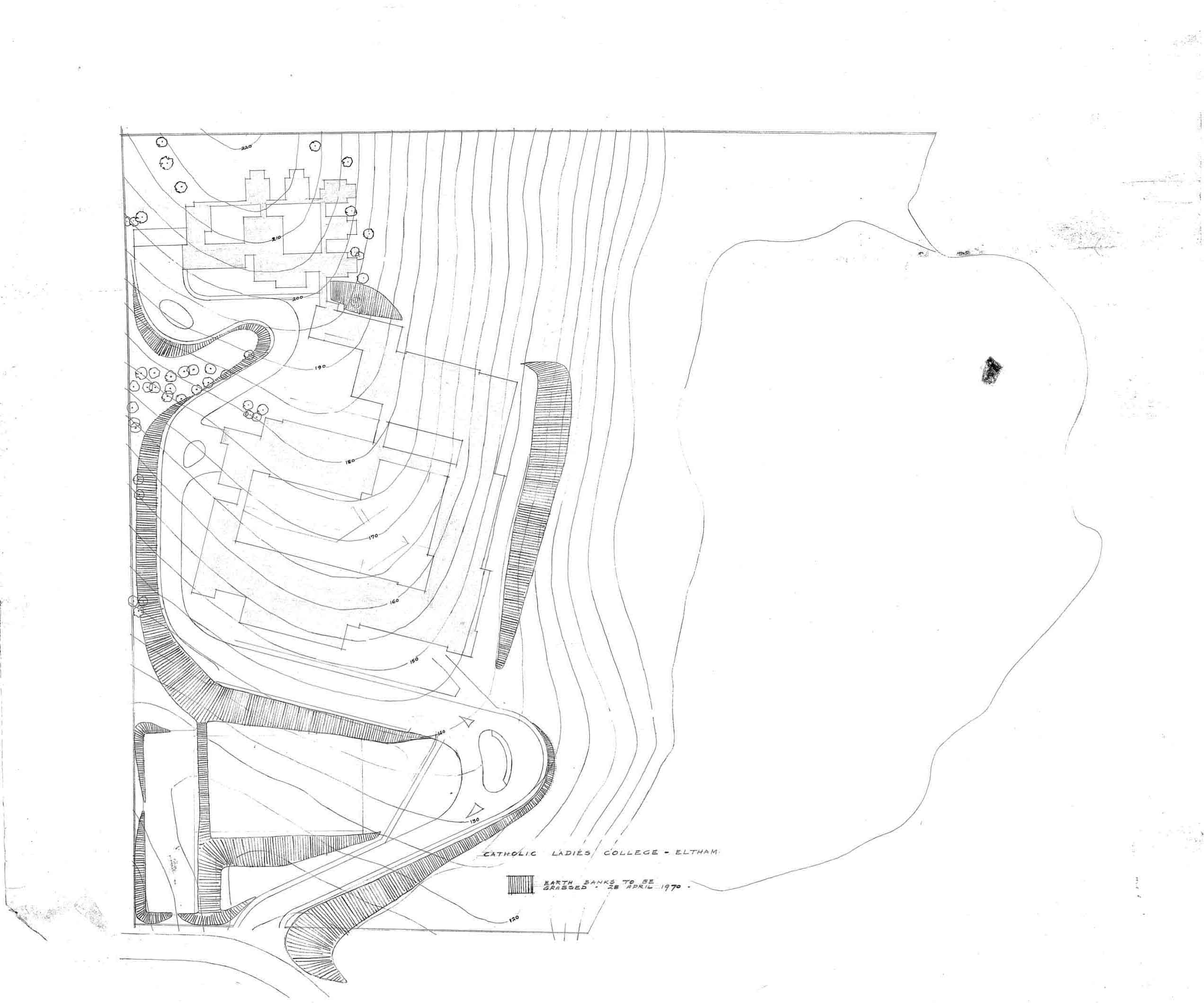 Dean, 1: site plan with contours