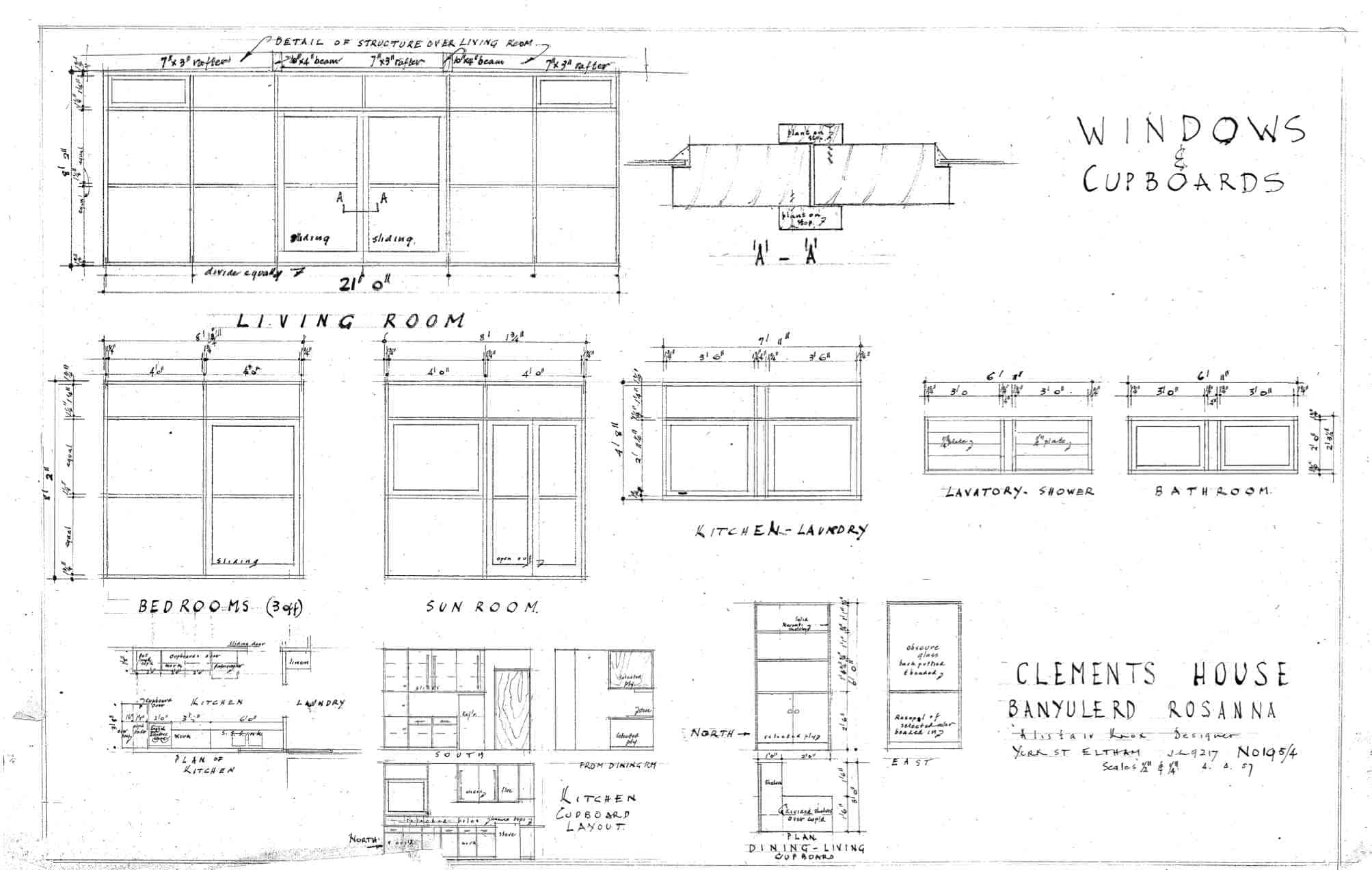 Clements, 2: windows & cupboard