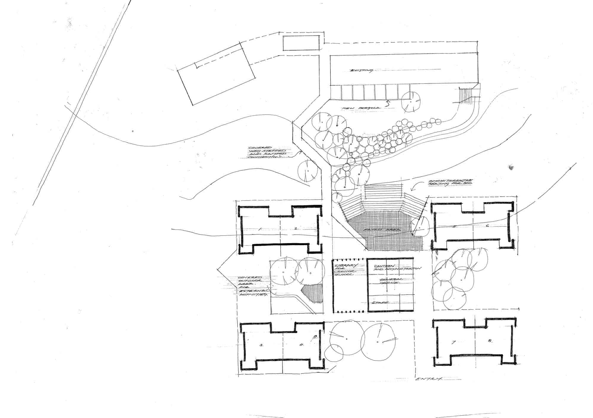 Mountain District Parent Controlled Christian School, 5:  site plan showing new buildings
