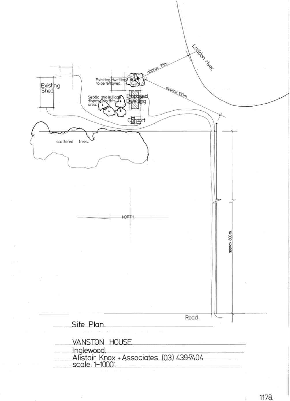 Vanston, 1: site plan