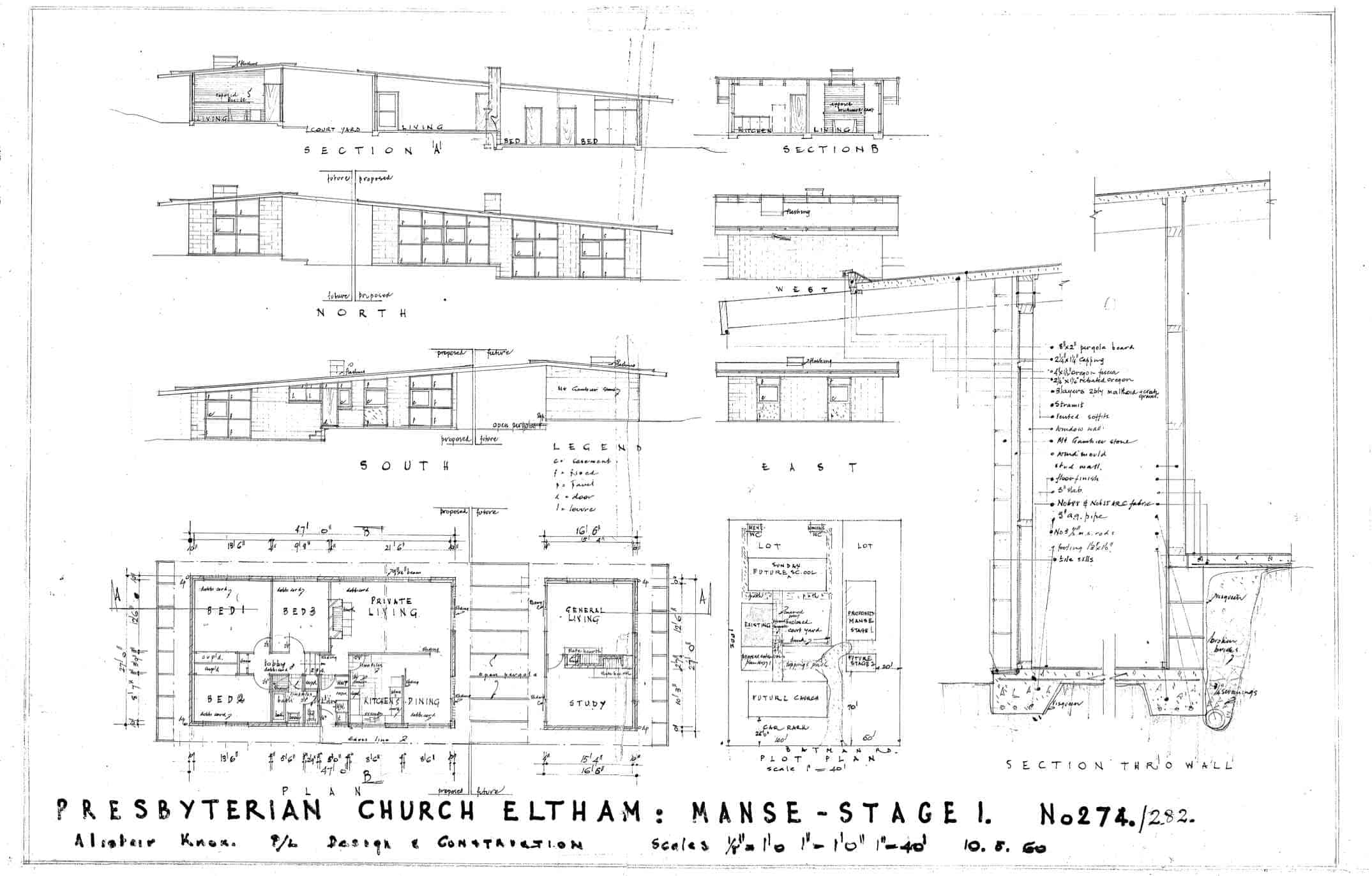 Eltham Presbyterian Church, 1: plan