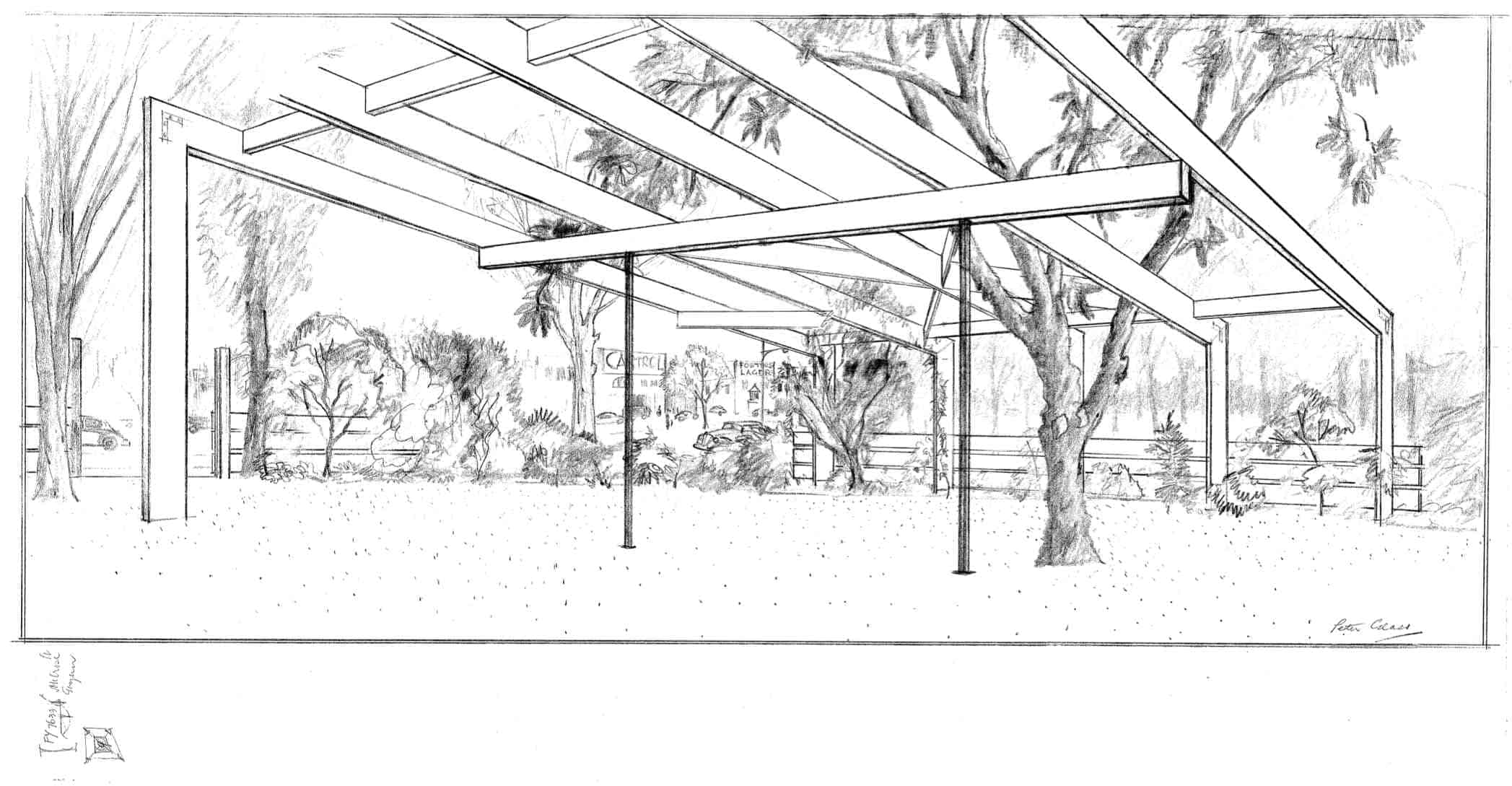 Diskin, 3: rendering garden pergola
