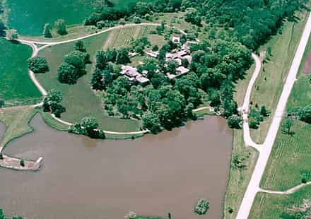 Aerial photo of Taliesin, Spring Green, Wisconsin