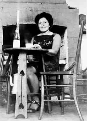 Betty Burstall in the early days of La Mama